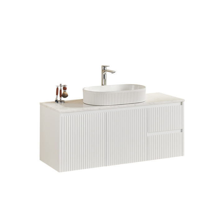 Crete Modern Right Wall Hung Vanity 1190x455x480