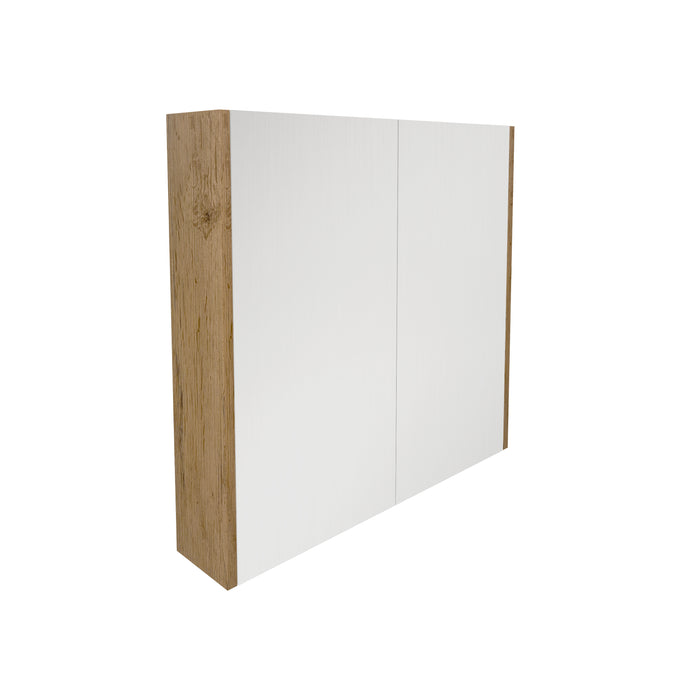 Camden Pencil Edge Shaving Cabinet - Prime Oak 750x720
