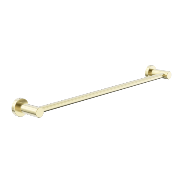 Classic Single Towel Rail 800mm Brushed Gold