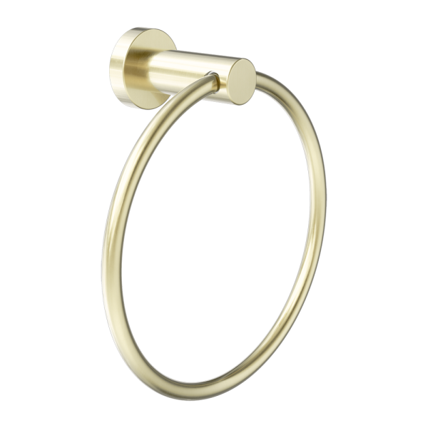Classic Hand Towel Ring Brushed Gold