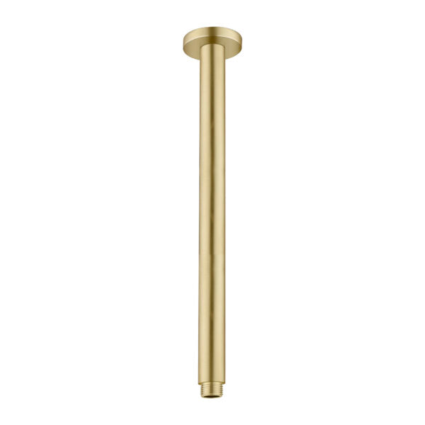 Round Ceiling Arm 300mm Length Brushed Gold