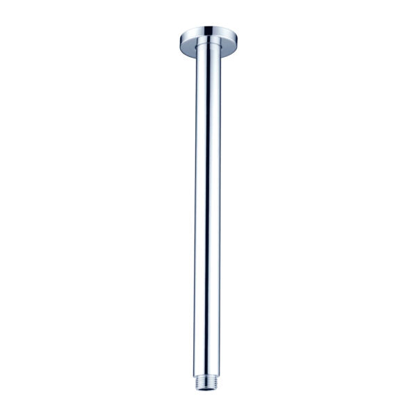 Round Ceiling Arm 300mm Length Chrome