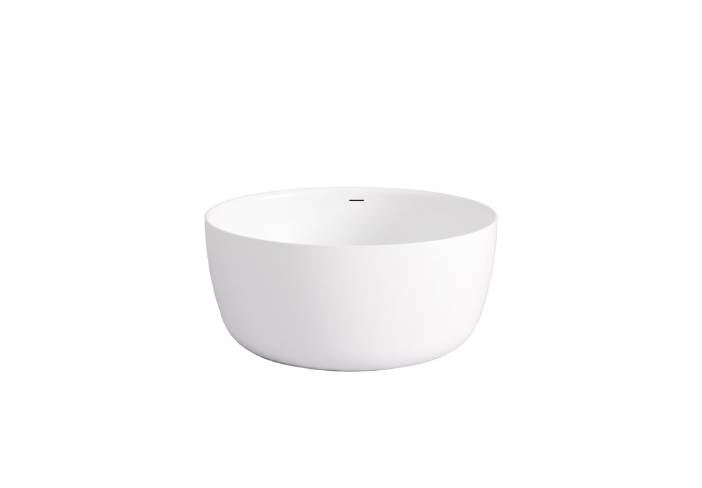 Olley Round Free Standing Acrylic Bathtub - Gloss White 1350x1350