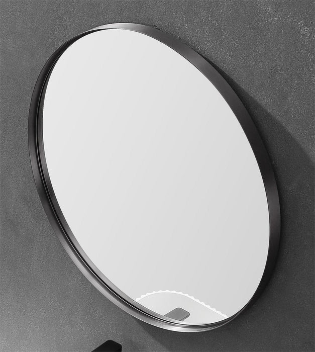 Orbis Framed Mirror - Gun Metal