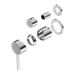 Dolce Shower Mixer With Divertor Separate Back Plate - Chrome