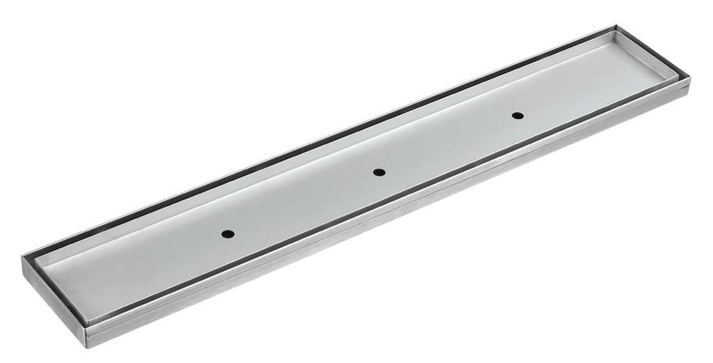 Electroplated Tile Insert Drain Centre Outlet - Silver