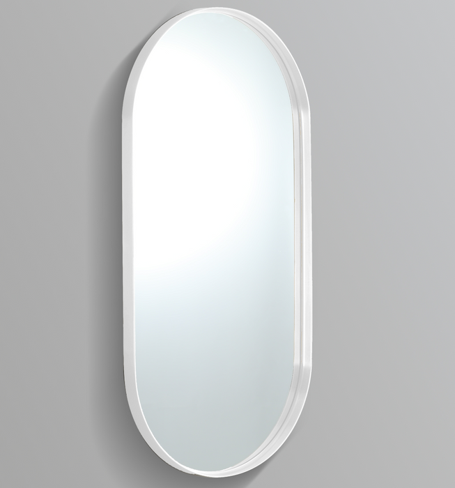 Ellipse Frame Mirror 600 × 1500 Matte White