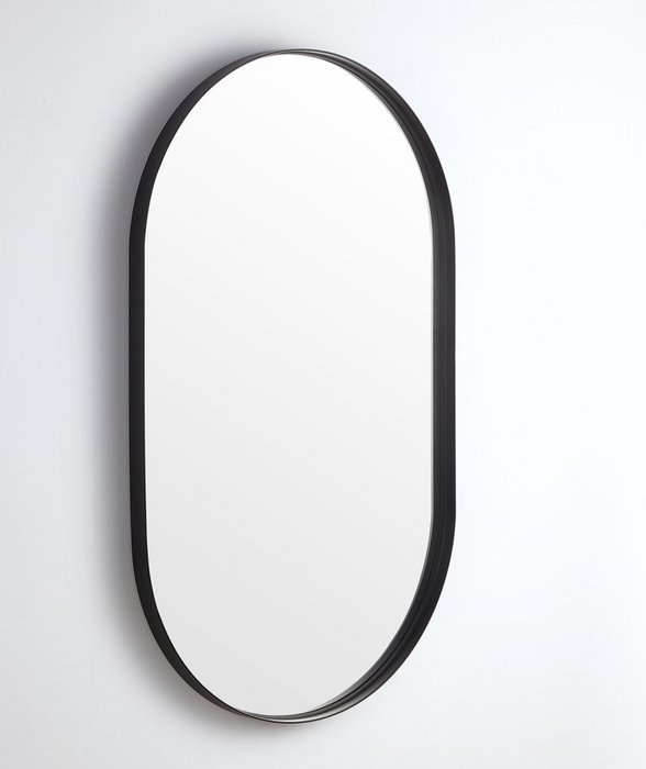 Ellipse Frame Mirror 600 × 1500 Matte Black