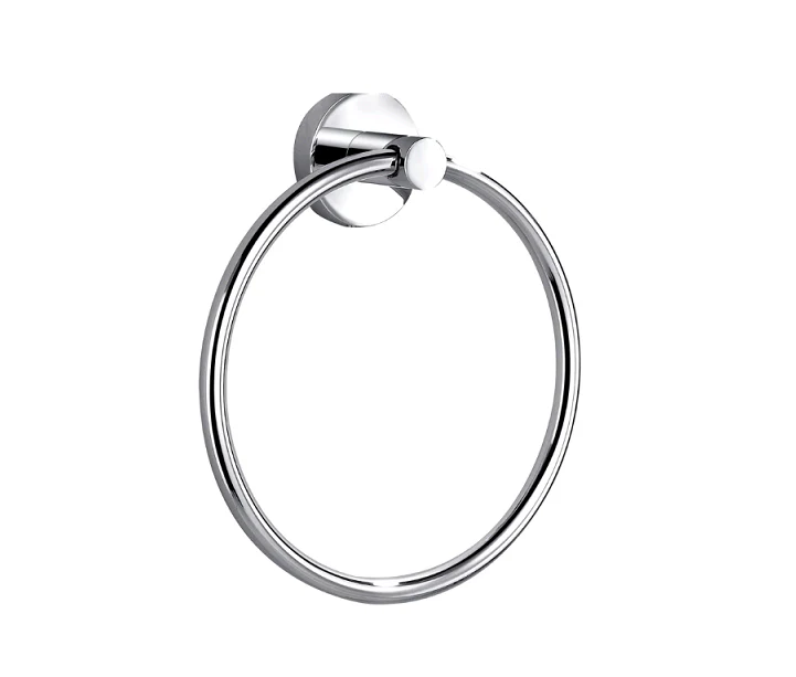 Round Chrome Towel Ring