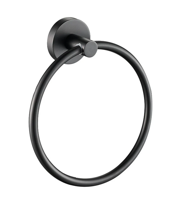 Hali Gun Metal Towel Ring