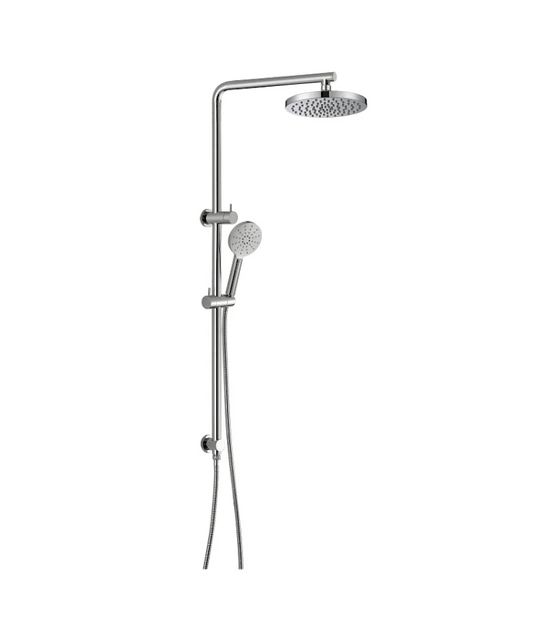 Hali Brushed Nickel Multifunction Shower Rail Set