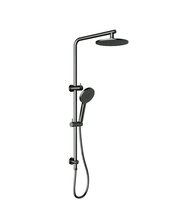 Hali Gun Metal Multifunction Shower Rail Set