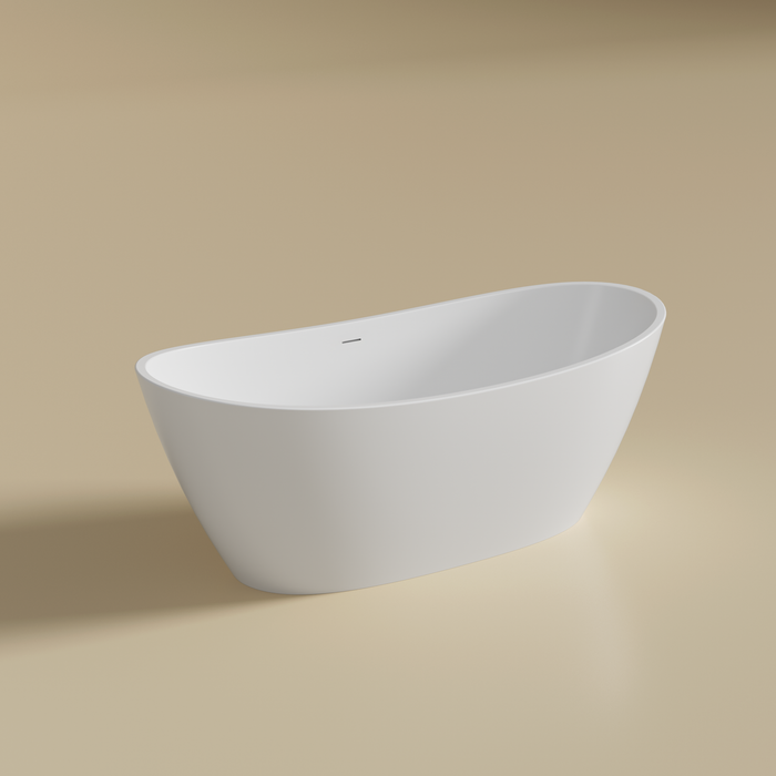 Valla Acylic Free Standing Bathtub - Matte White 1500x750