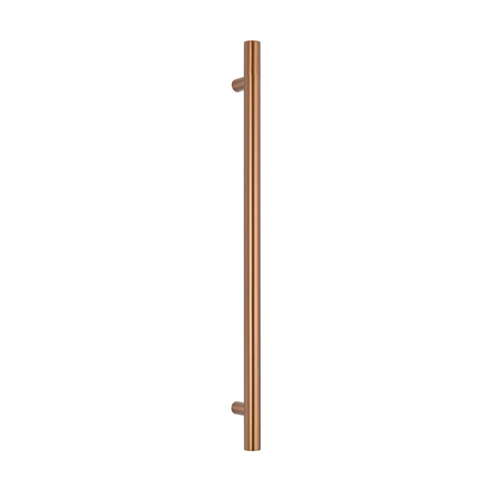 Heated Vertical towel rail 40 x 950mm Brushed Bronze