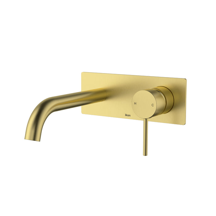 Hali Wall Basin Mixer Brushed Gold