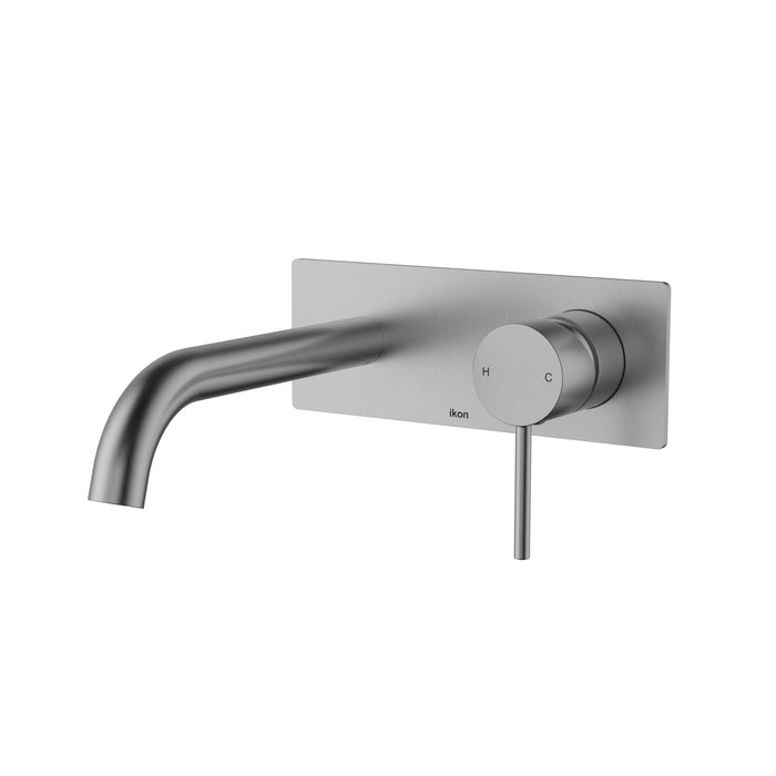 Hali Wall Basin Mixer Brushed Nickel