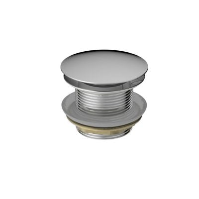 Dome Pop Up Waste W/Overflow Universal Stainless Steel