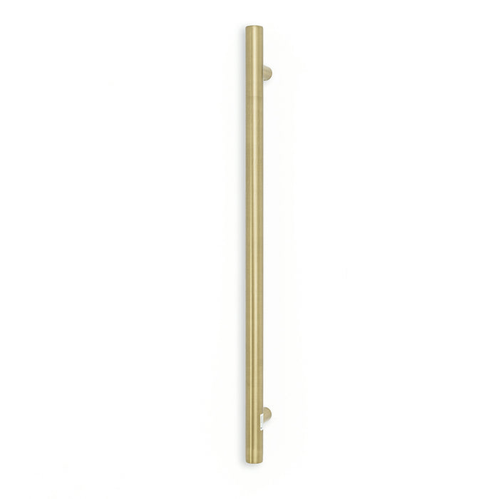 Heated Vertical towel rail 40 x 950mm Brushed Gold