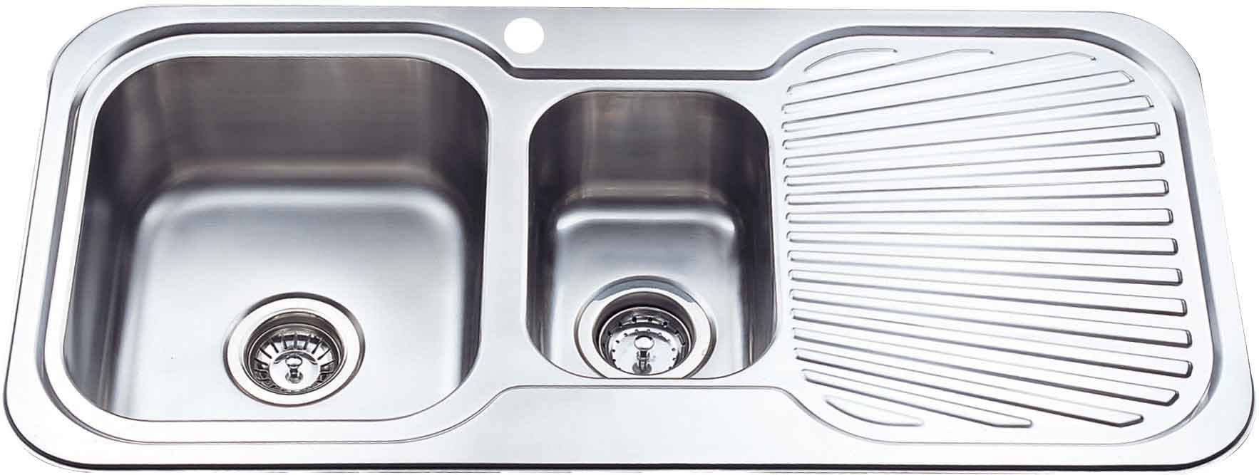 Cora 1 & 1/2 Bowl Single Sink With Drainer