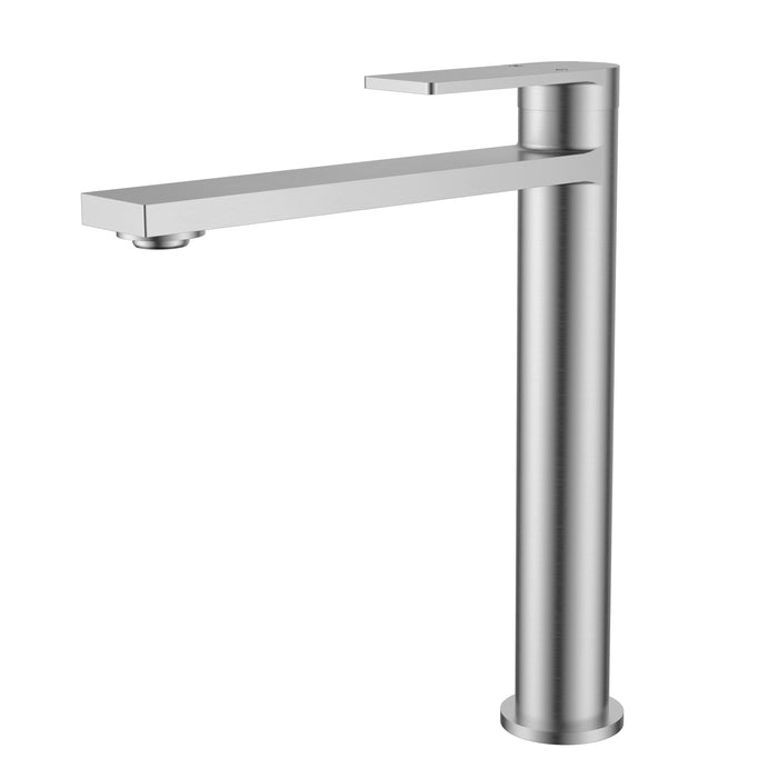Ruki High Rise Basin Mixer Brushed Nickel