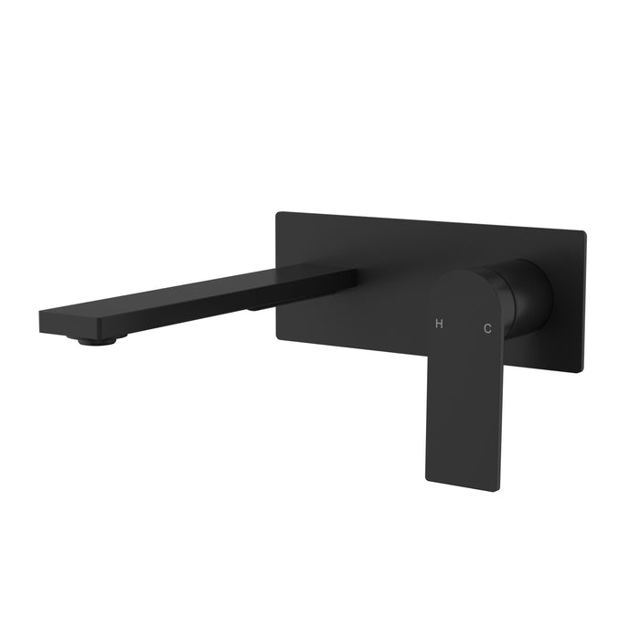 Ruki Wall Basin Mixer Set Matt Black