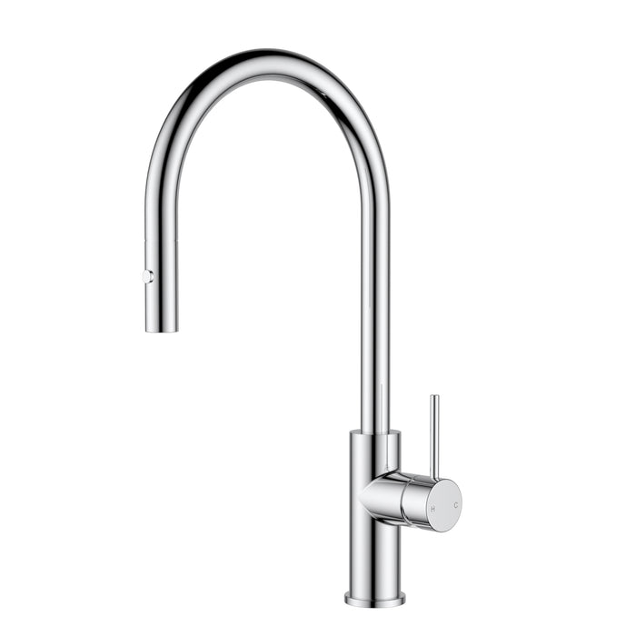 Otus Gooseneck Pullout Sink Mixer Chrome