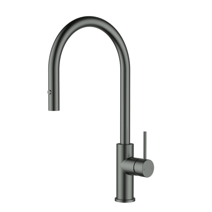Otus Gooseneck Pullout Sink Mixer Gunmetal