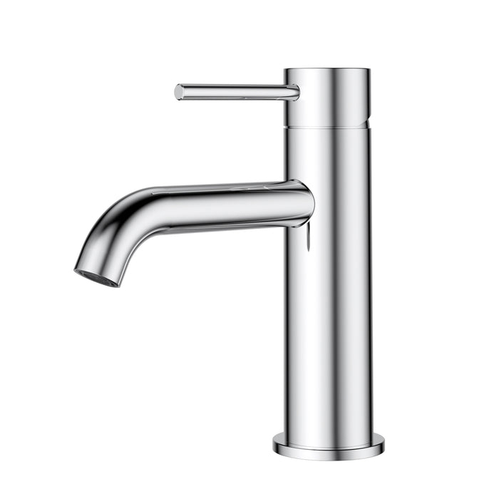 Otus Basin Mixer Curved Spout Chrome