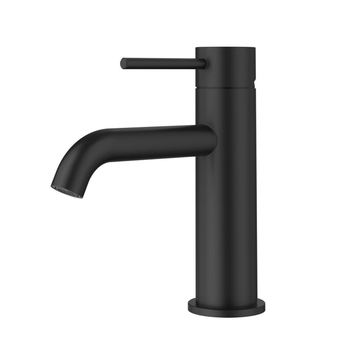Otus Basin Mixer Curved Spout Matt Black