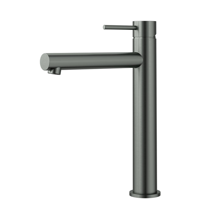 Otus High Rise Basin Mixer Straight Spout Gunmetal
