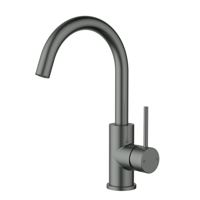 Otus Gooseneck Basin Mixer Gunmetal
