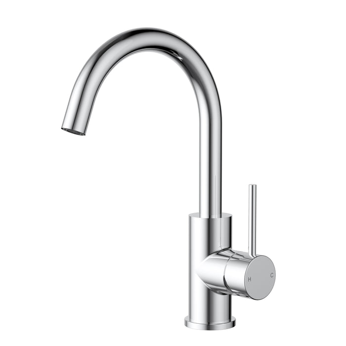 Otus Gooseneck Basin Mixer Chrome