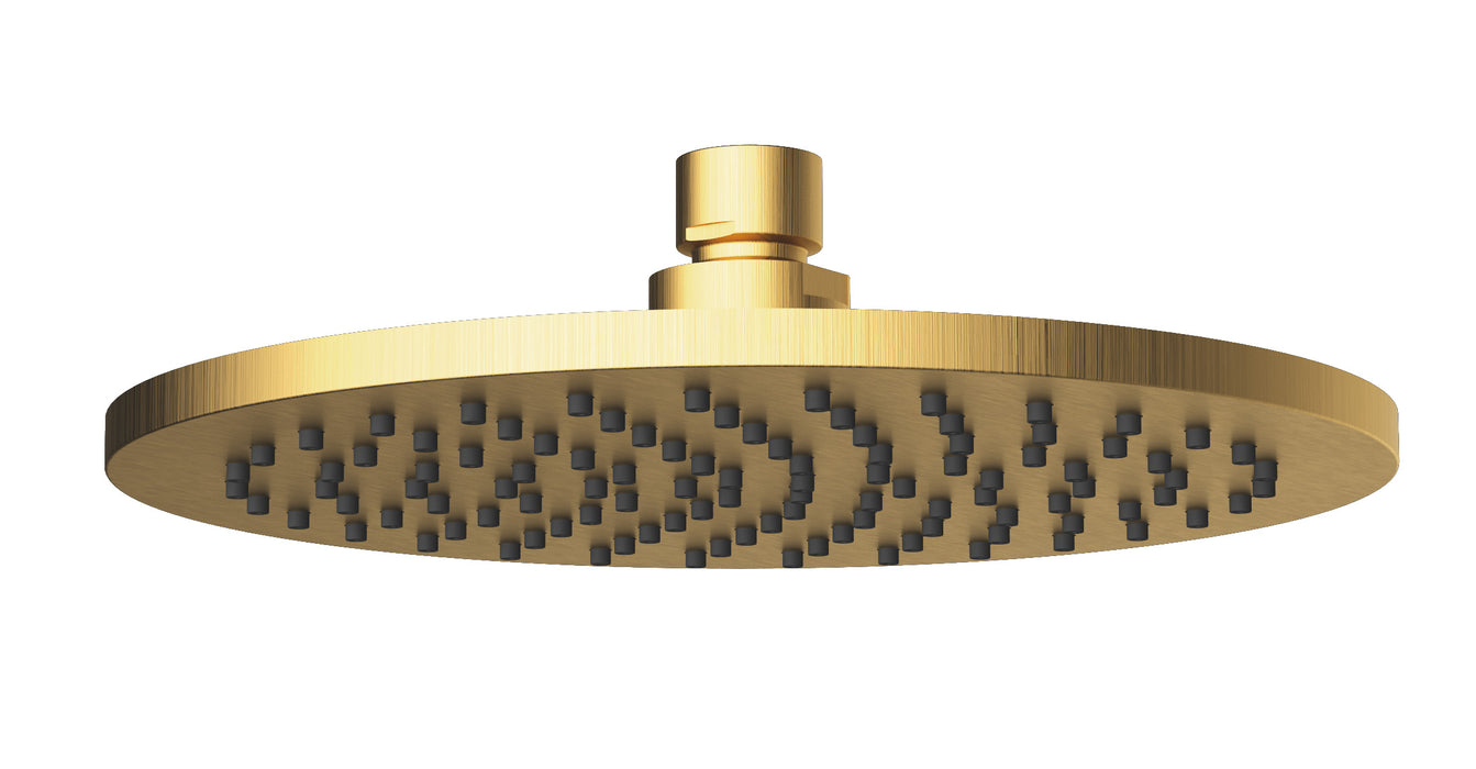 Cora Round Shower Head Brushed Gold