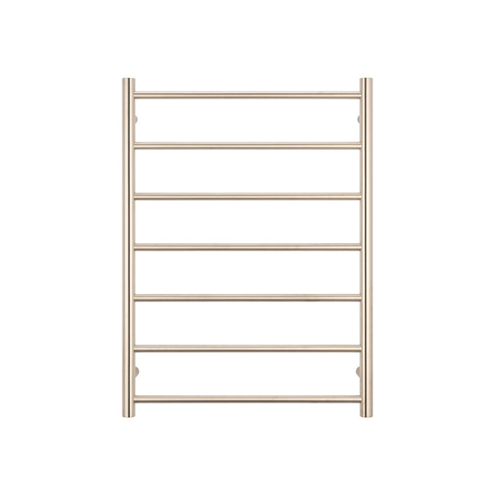 Heated Round Ladder 600 x 800mm Brushed Nickel