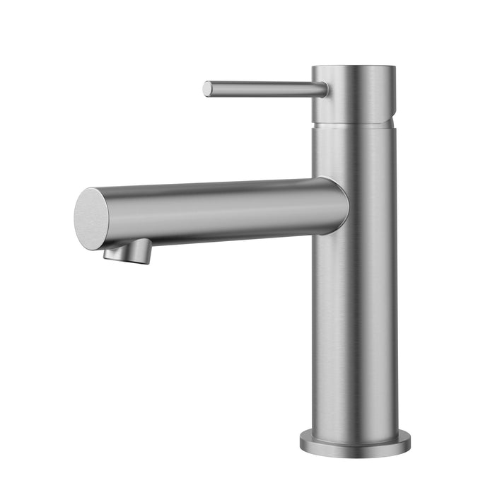 Otus Basin Mixer Straight Spout Stainless Steel