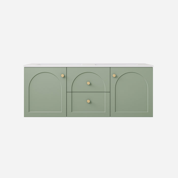 Chester Federation Double Bowl Wall hung PVC Cabinet 1190x455x470