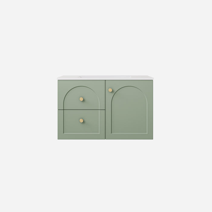 Chester Federation Left Wall hung PVC Cabinet 740x455x470