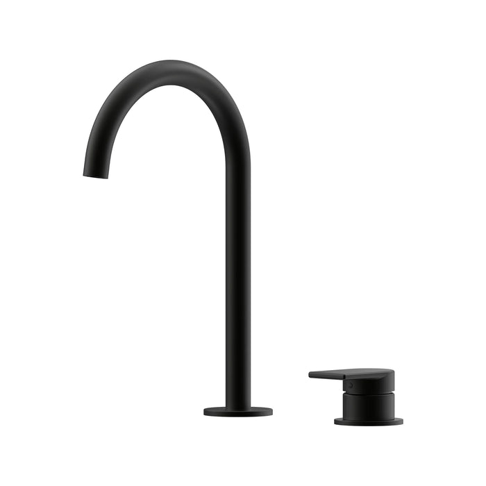 Lekki Hob Mixer with Curve Spout 175mm Matte Black