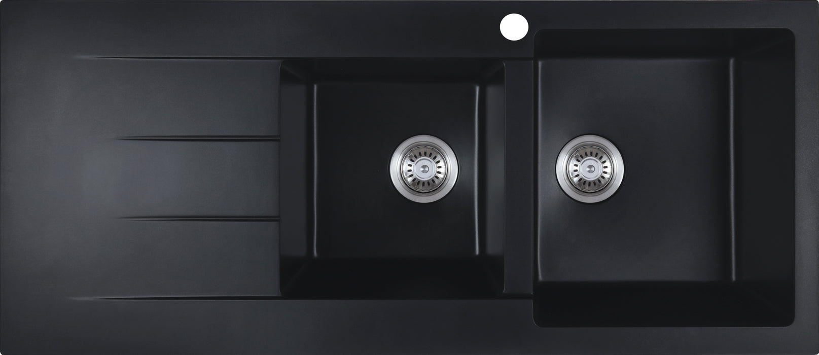 Cora Granite 1 & 1/2 Bowl Sink With Drainer