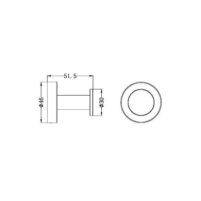 Classic Robe Hook Chrome