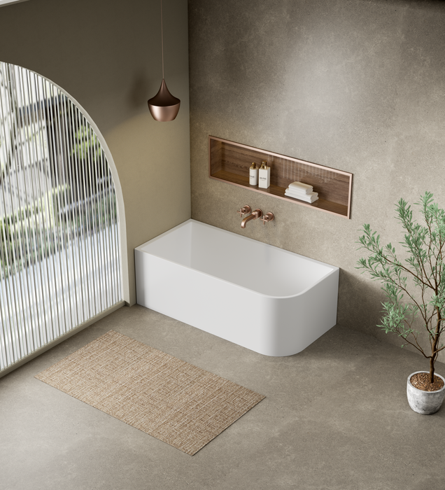 Clayton Free Standing Bath - Left Hand Corner 1500x730