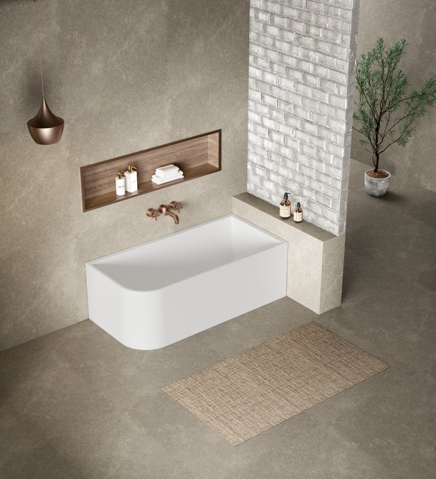 Clayton Free Standing Bath - Right Hand Corner 1500x730