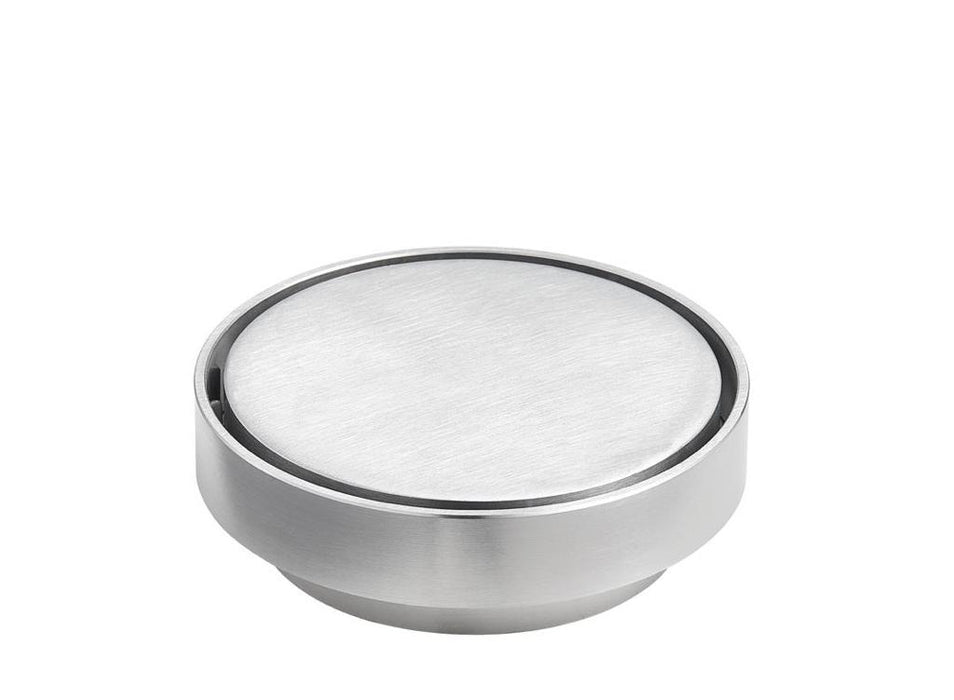 Round Tile Insert Floor Drain - Brushed Chrome 88mm