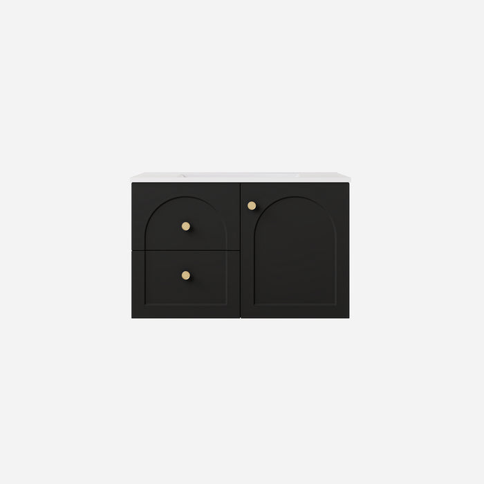 Chester Federation Left Wall hung PVC Cabinet 740x455x470