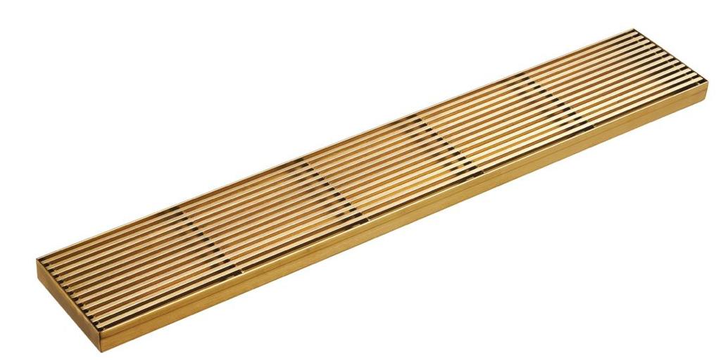 Electroplated Grills Drain No Outlet - Gold