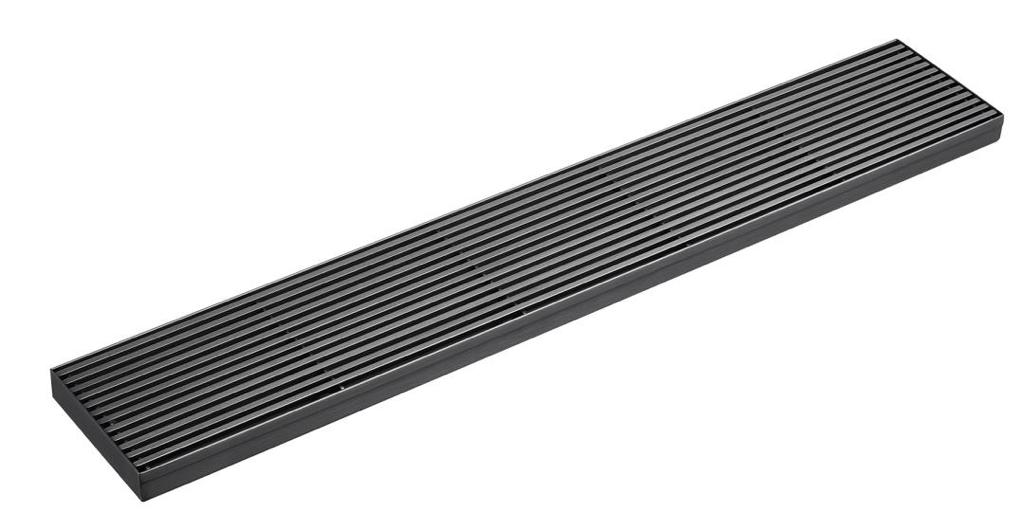 Electroplated Grills Drain No Outlet - Gun Metal