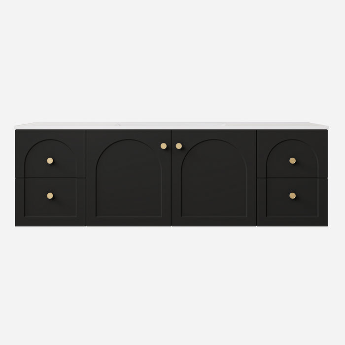 Chester Federation Double Bowl Wall hung PVC Cabinet 1490x455x470
