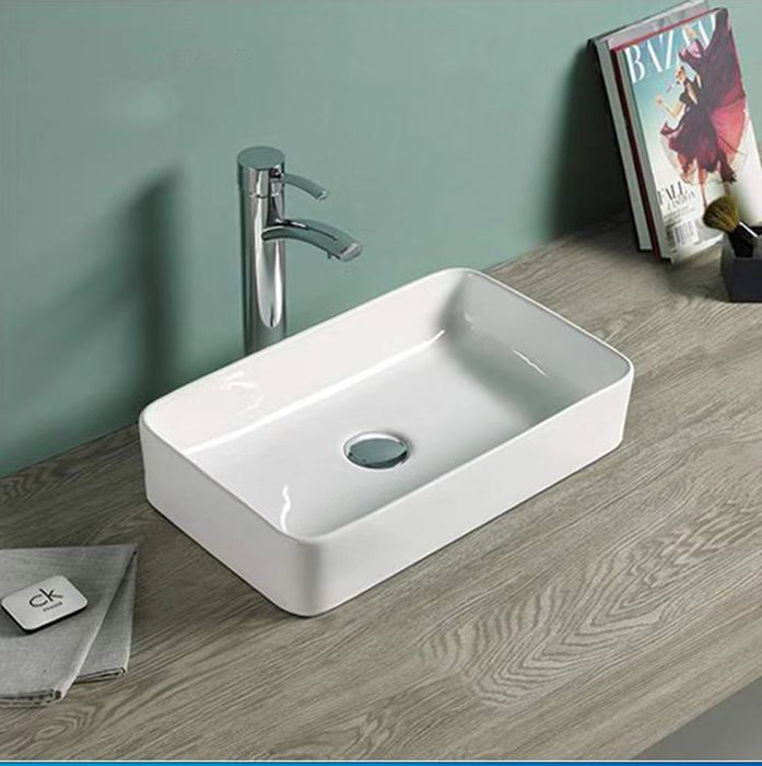 Ellips Ceramic Above Counter Basin - Gloss white 361x231