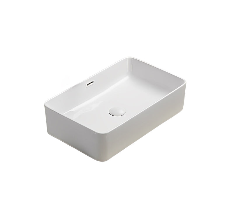 Ellips Ceramic Above Counter Basin - Gloss white 550x360