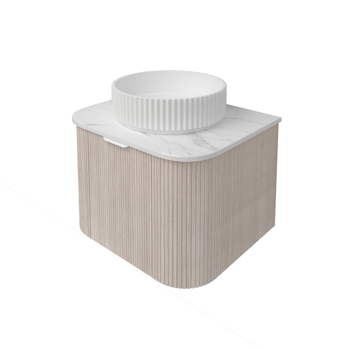 Agena Fluted Wood Grain WH Vanities 590x493x400